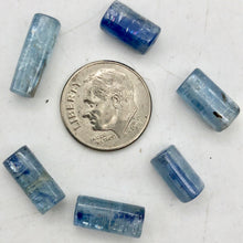 Load image into Gallery viewer, Shimmering Blue Kyanite Tube Beads |18x6-11x6mm | Blue| 6 beads | - PremiumBead Primary Image 1