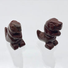 Load image into Gallery viewer, T-Rex Dinosaur 2 Brecciated Jasper Tyrannosaurus Rex Beads | 21x18.5x8mm | Red - PremiumBead Primary Image 1