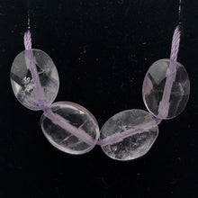 Load image into Gallery viewer, Natural Lilac Amethyst Faceted Flat Oval Beads | 10x8mm | 3 Beads | 6750 - PremiumBead Alternate Image 9