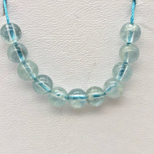 Load image into Gallery viewer, 11 Natural Aquamarine Round Beads | 5.5mm | 11 Beads | Blue | 6655A - PremiumBead Alternate Image 5