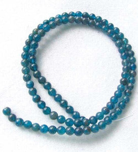 17 Blue Apatite 4mm Round Beads 008889A - PremiumBead Alternate Image 4
