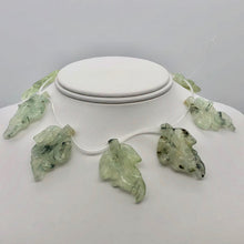 Load image into Gallery viewer, Carved Green Prehnite Leaf Briolette Bead Strand 109886B - PremiumBead Primary Image 1