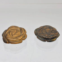 Load image into Gallery viewer, Bloomer 2 Carved Tigereye Rose Flower Beads | 21x7mm | Golden | 9290TE - PremiumBead Primary Image 1