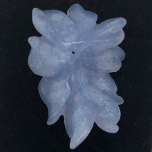 Load image into Gallery viewer, 42cts Exquisitely Hand Carved Blue Chalcedony Flower Pendant Bead - PremiumBead Alternate Image 2