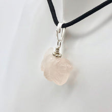 Load image into Gallery viewer, Pink Dinosaur Pendant Rose Quartz Triceratops Sterling Silver Pendant 509303RQS | 22x12x7.5mm (Triceratops), 6.8mm (Bail Opening), 1" (Long) | Pink - PremiumBead Alternate Image 3