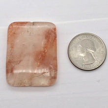 Load image into Gallery viewer, Quartz Orange Rectangular Pendant Bead | 40x30x6mm |