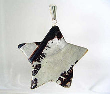 Load image into Gallery viewer, Glam! Dendritic Jasper Star & Silver Pendant! 6918I - PremiumBead Alternate Image 2