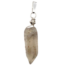 Load image into Gallery viewer, Smoky Quartz Sterling Silver Crystal | 1 1/2" Long | Smoky Clear | 1 Pendant |