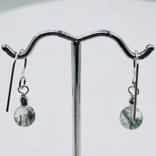 Load image into Gallery viewer, Sparkling Actinolite Quartz Sterling Silver Earrings | 1" long | 1 Pair |