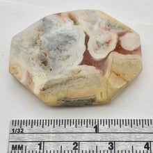 Load image into Gallery viewer, Crazy Lace Agate Carved Pendant Bead | 39x29x9mm | White Orange |