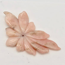 Load image into Gallery viewer, Hand Carved Amazing Pink Peruvian Opal Flower Pendant Bead | 83x44x6mm| 85cts | - PremiumBead Alternate Image 6
