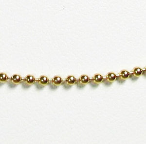 Italian! 18" Vermeil 1.5mm Bead Chain 110014A - PremiumBead Alternate Image 3