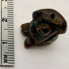 Load image into Gallery viewer, Faithful Puppy! 2 Tiger Eye Hand Carved Dog Beads | 22x15x15mm | Golden Brown