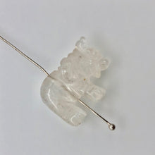 Load image into Gallery viewer, Wild Hand Carved Clear Quartz Elephant Figurine | 20x15x7mm | Clear - PremiumBead Alternate Image 8