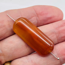 Load image into Gallery viewer, 1 Bead of Red Orange Sardonyx 41x16mm Pendant Bead 9589A