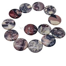 Load image into Gallery viewer, Wild Exotica Porcelain Jasper Pendant Bead Strand | 31x8 mm | 13 Beads |