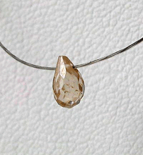 Load image into Gallery viewer, Natural Champagne Zircon Faceted Briolette Bead 6939 - PremiumBead Primary Image 1