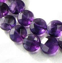 Load image into Gallery viewer, 3 Royal Natural 10mm Amethyst Coin 9431 - PremiumBead Alternate Image 2