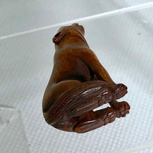 Load image into Gallery viewer, New Moon Carved/Signed Wolf Boxwood Ojime/Netsuke Bead - PremiumBead Alternate Image 5