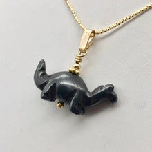 Load image into Gallery viewer, Hematite Diplodocus Dinosaur with 14K Gold-Filled Pendant 509259HMG - PremiumBead Alternate Image 3