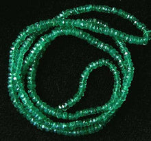 Load image into Gallery viewer, 18.2 Carats Natural Emerald Roundel Bead Strand 109485 - PremiumBead Alternate Image 2