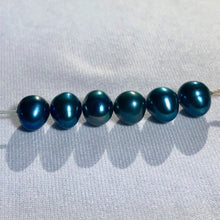 Load image into Gallery viewer, Deep Aqua Freshwater Pearl 6-5.5mm 16 inch Strand 103452 - PremiumBead Alternate Image 2
