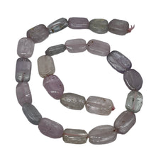 Load image into Gallery viewer, Kunzite 58g Flat Nugget Strand | 19x13x7 to 15x12x6mm| Lavender Green| 23 Beads|