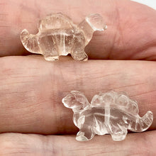 Load image into Gallery viewer, Dinosaur 1 Quartz Stegosaurus Figurine Statue | 21x11x8mm | Clear