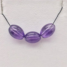 Load image into Gallery viewer, Yummy Natural Amethyst Rice Oval Beads | 10x7mm | 3 Beads | 6202 - PremiumBead Primary Image 1