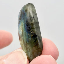 Load image into Gallery viewer, Spectrolite Free Form Pendant Bead | 43x21x8mm | Golden Blue |