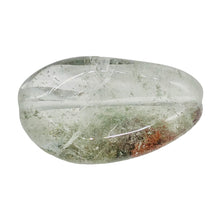 Load image into Gallery viewer, Lodalite Quartz Oval Pendant Figurine Bead | Clear Included|1 Bead| 35x20x13 mm|