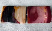 Load image into Gallery viewer, 2 Delectable Mookaite 35x25mm Flat Rectangle Pendant Beads 4626 - PremiumBead Primary Image 1