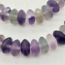 Load image into Gallery viewer, Fantastic! Multi-Hue Frosted Fluorite 10x5mm Wheel-Rondelle Bead Strand - PremiumBead Alternate Image 2