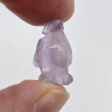 Load image into Gallery viewer, March of The Penguins 2 Carved Amethyst Beads | 21x12x11mm | Purple - PremiumBead Alternate Image 7