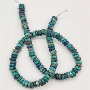 Gorgeous Blue Green Gemstone Beads Rondelle 8" Strand of Chrysoprase 8x4mm - PremiumBead Alternate Image 6