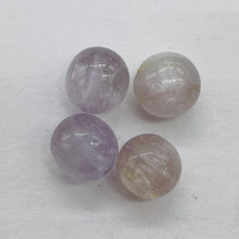 Load image into Gallery viewer, Chatoyant Pale Pink Orchid Faceted Kunzite Beads | 9mm | 4 Beads |