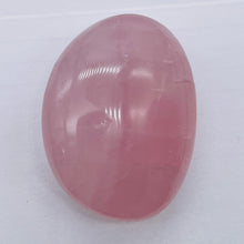 Load image into Gallery viewer, Rose Quartz Oval Meditation Worry Stone | 55x43x26 mm | Pink | 1 Stone }