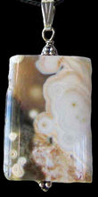 Load image into Gallery viewer, Natural Druzy Ocean Jasper & Sterling Silver Pendant 503533AX