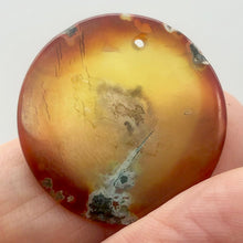 Load image into Gallery viewer, Orange Limbcast Pendant Bead for Jewelry Making with Dragon Image - PremiumBead Alternate Image 4