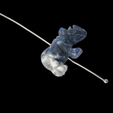 Load image into Gallery viewer, Adorable Sodalite Carved Blue Rhino Figurine Worry Stone | 20x13x8mm | Blue White
