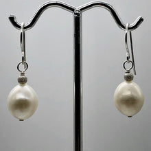 Load image into Gallery viewer, Pearl Dangle Sterling Silver Earrings |1.25" Long | Satin White |