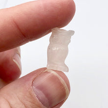 Load image into Gallery viewer, 2 Wisdom Carved Rose Quartz Owl Beads | 21.5x12x9.5mm | Pink - PremiumBead Alternate Image 8