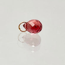 Load image into Gallery viewer, .75cts Orange Sapphire 18K Briolette Bead Pendant | 5.25x4mm |