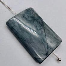 Load image into Gallery viewer, 1 Wild Cat's Eye Chrysoberyl Quartz 36x25mm Rectangle Bead 7521