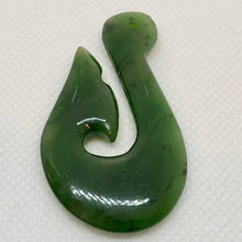 Load image into Gallery viewer, Jade Maori Fishhook Pendant Bead Huge 5719W - PremiumBead Primary Image 1