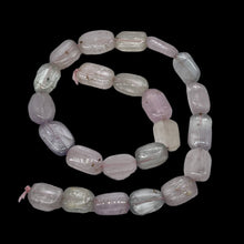 Load image into Gallery viewer, Kunzite 58g Flat Nugget Strand | 19x13x7 to 15x12x6mm| Lavender Green| 23 Beads|