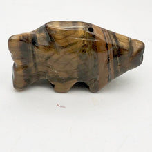 Load image into Gallery viewer, Swimmin' 2 Carved Tigers Eye Fish Koi Carp Beads | 23x11x8mm | Gold