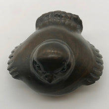 Load image into Gallery viewer, Carved Wren Dark Teak Ojime/Netsuke Bead - PremiumBead Alternate Image 3