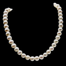 Load image into Gallery viewer, Natural Creamy Satin 8 to 9mm Pearl Strand 102639