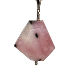 Load image into Gallery viewer, Pink Peruvian Opal 40cts! Solid Sterling Silver Pendant 509862S5